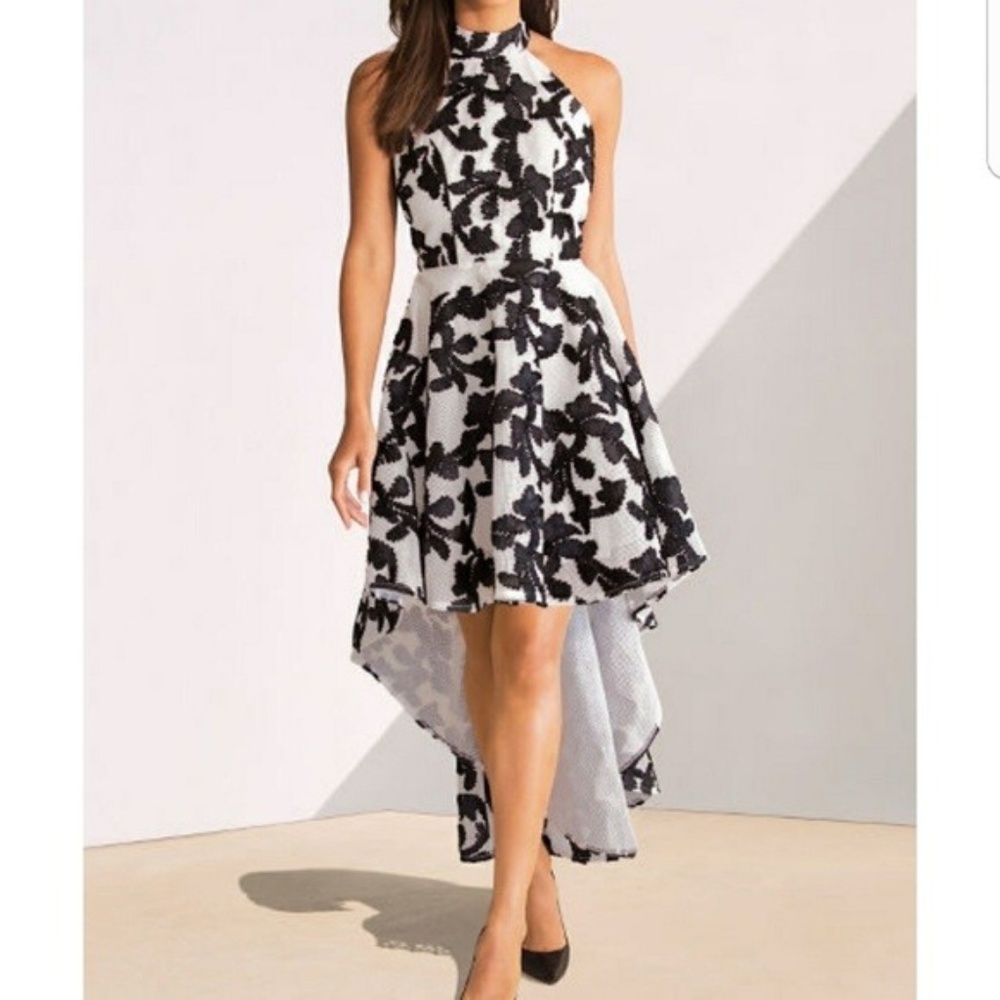 NWT Special Occasion Black/White High/Low Dress